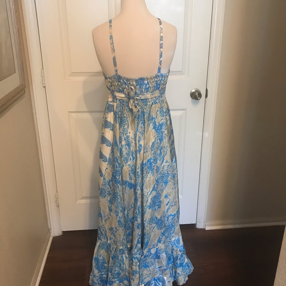 New, Handmade Silk Maxi Sundress - Picture 3 of 3